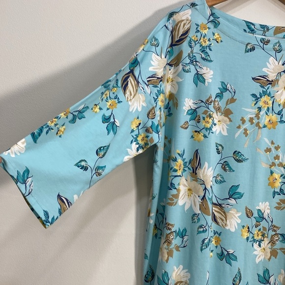J. Jill XL Tall Tunic Floral Supima Cotton Modal - Picture 4 of 10